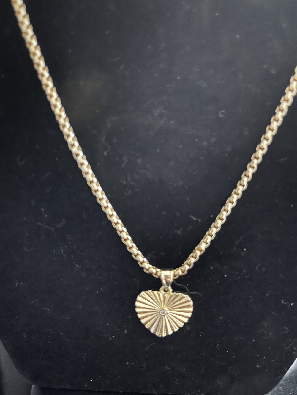14k Gold-filled Heart Pendant Necklace "18